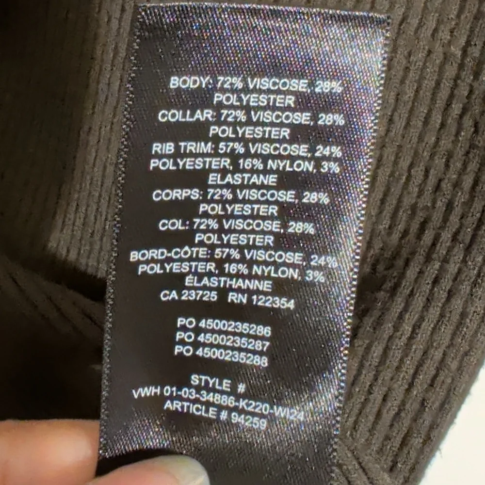 ARITZIA olive green ribbed knit turtleneck - size xs - Picture 11 of 11